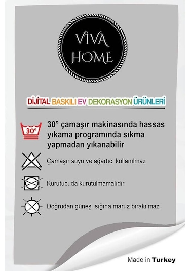 Turuncu Avangarde Çift Taraflı Yastık Kırlent Kılıfı Krl983n11