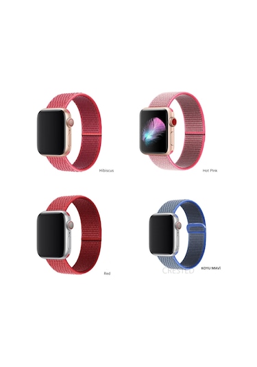 iOS Uyumlu Watch Kordon 2 3 4 5 6 Se 7 38 40 41 42 44 45 Mm Spor Hasır