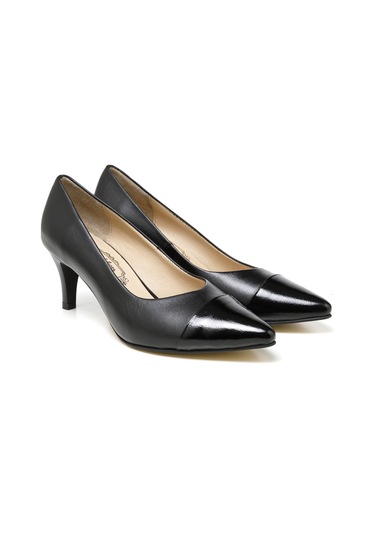 Topuklu/ Stiletto Kadın Rc-4007 Deriden Siyah Siyah