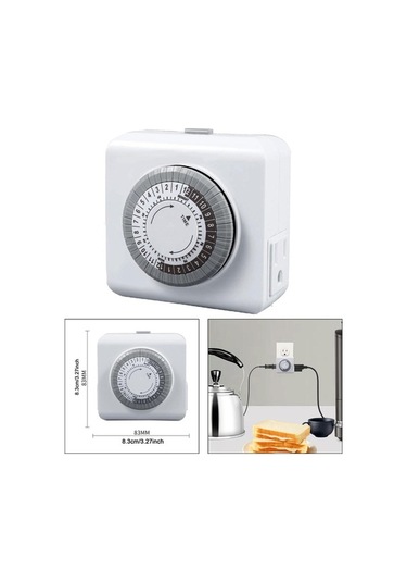 Pazly Zamanlayıcı Suntek Soketi Saat Mini Işıklar Ev Aletleri 24 Fd