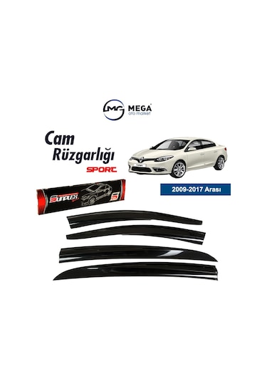 Renault Fluence Mugen Cam Rüzgarlık Sunplex