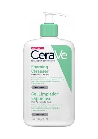 CeraVe Köpüren Temizleyici Seramid & Hyaluronik Asit 473 ML