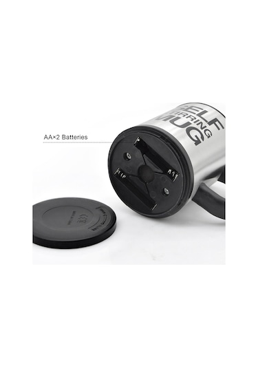 Kişiye Özel Kendini Karıştıran Mikser Kupa Termos Bardak Siyah -