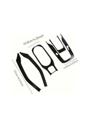 Toyota Corolla 2019 - 2025 E210 Kasa Vites Etrafı Kaplama Set Karbon Siyah