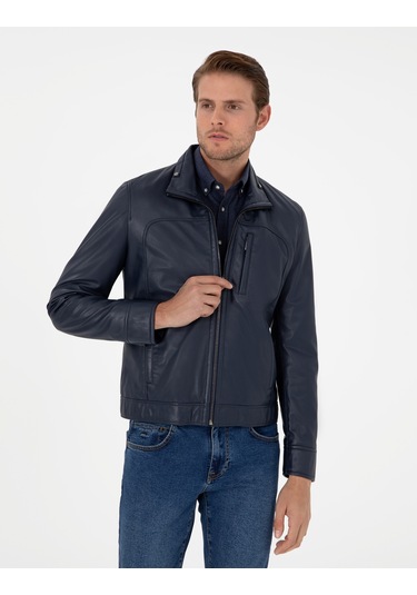 Pierre Cardin Erkek Lacivert Deri Mont-kaban 50300560-200 Lacivert