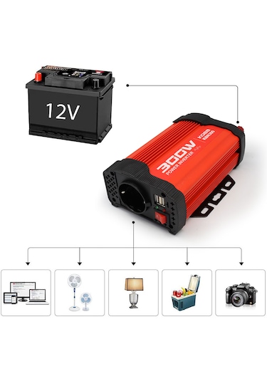 KOBB KBN300 12V/220V  300Watt Modifiye Sinüs Dönüştürücü İnvertör