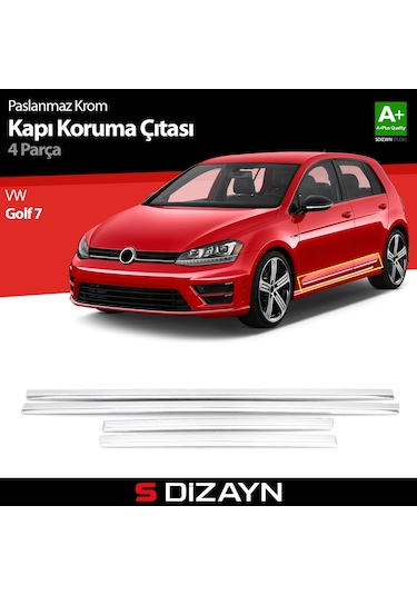 S-Dizayn Vw Golf 7 Kapı Koruma Çıtası Krom 2013-2020