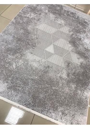 Merinos Halı Ritim 73344 095 Serisi Salon Oturma Yatak Odası Halısı Gri