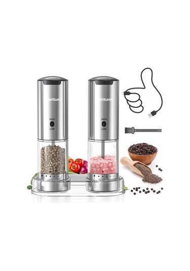 Motion003 Hk008r 2 Tekli Veya Çift Paket Gümüş Kaplamalı Paslanmaz Çelik Şarj Edilebilir Elektrikli Biber Değirmeni İnceltme Ayarı Değişken Hız Öğütme Saklama Tabanı Beyaz Led Işık Ahşap Motion003 Hk008r 2 Tekli Veya Çift Paket Gümüş Kaplamalı Paslanmaz Çelik Şarj Edilebilir Elektrikli Biber Değirmeni İnceltme Ayarı Değişken Hız Öğütme Saklama Tabanı Beyaz Led Işık Ahşap