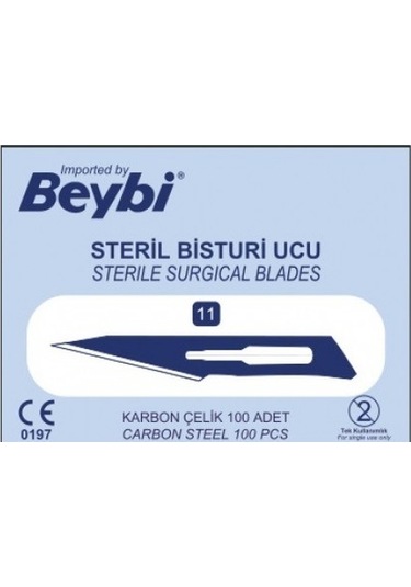 Beybi Bistüri Sapı No:3 + Bistüri ucu No:11 100'lü