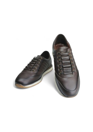 5095 İç Dış Hakiki Deri Ortopedik Ultra Rahat Şık Erkek Ayakkabı Kahverengi