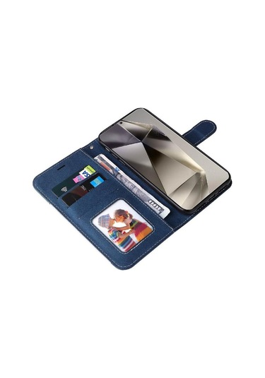 Soulader Samsung Galaxy Uyumlu S25 Ultra İçin Özel Tasarım Pu Deri Flip Kılıf Şık Ve Dayanıklı Koruma