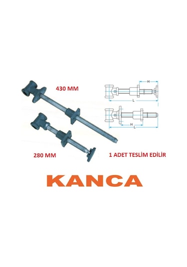 Kanca Marangoz Ahşap Tezgah Mili 280Mm
