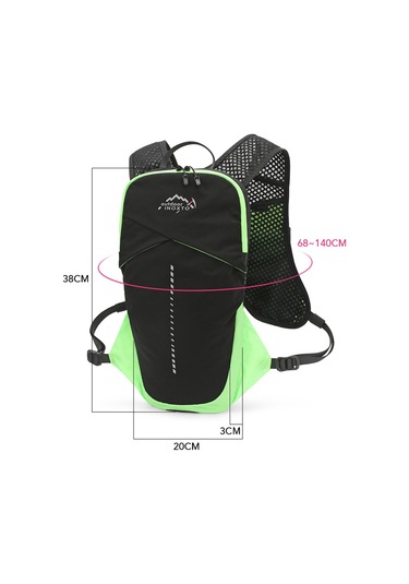 Inoxto-5l Hidrasyon Yelek Sırt Çantası 1.5l Su Torbası Bölmeli Gri