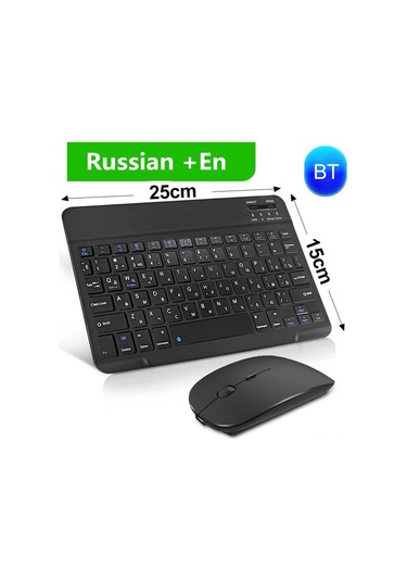 Yaozixa Almanca Desteği 3 Sisteme Geçişli Evrensel Bluetooth Klavye Mouse Seti - Telefon, Tablet, İpad Uyumlu Kablosuz Tasarım Diğer