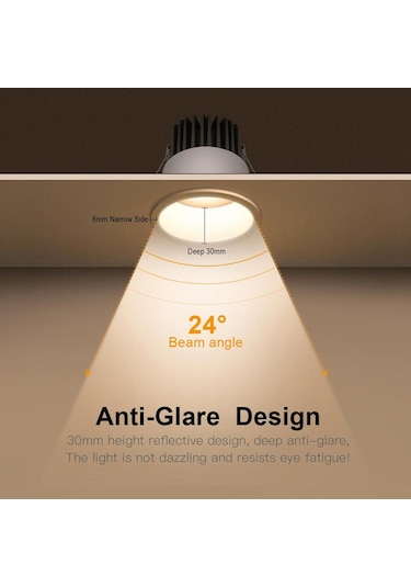 Led Downlıght Sensörlü 7w Tdl004 Beyaz