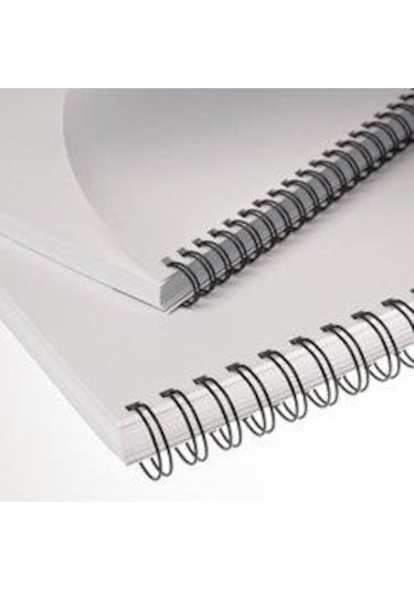 Office Force 3/8'' Siyah 3:1'' İnç A4 34 Loop Kutu Tel Spiral 100'lü