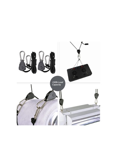 Xindoker "bitki Yetiştirme Işığı Asma Kancası - 68kg Taşıma Kapasiteli, 2m Ayarlanabilir Naylon Askı Sistemi" Diğer