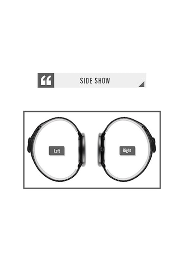 Novahub Skmeı 9218 Erkek Yatay Çizgili Arapça Sayısal Kuvars Saat Kırmızı Ve Mavi Renkler, Kadran Örgü Kemer Çok Renkli