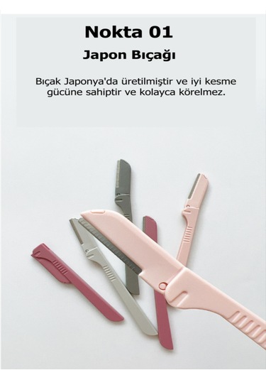 Sindo Prime Kaş Alma Tek Katlama Jilet Pembe Renk 2'li Set