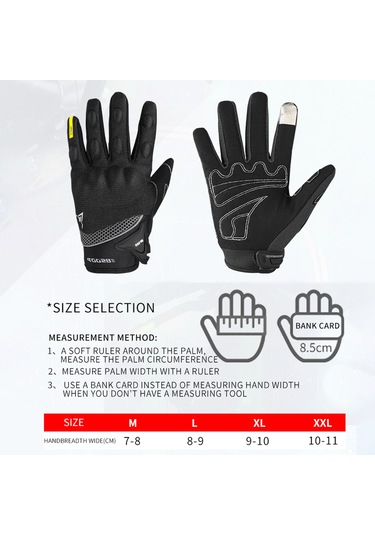 Youtek Bsddp Rh-a0131 Yeşil Xxl Motosiklet Eldiveni: Kaymaz, Dokunmatik Ekran, Darbe Koruma, Yansıtıcı Şeritli, Kolluk Ayarıklı