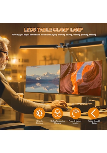 Neoglint D C5v 2a 24w 120led'ler Kelepçeli Salıncak Siyah