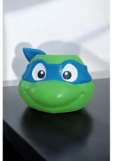 Ninja Kaplumbağa Şeklindeki Kalemlik Leonardo 7x10 Cm Mavi