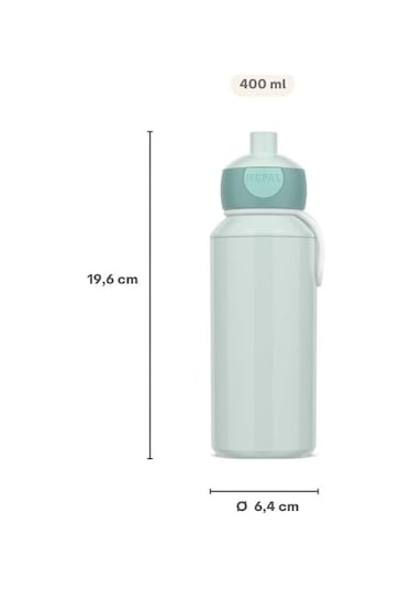 Mepal Pop-up Campus Blue - 400ml Çocuklar Için Su Şişesi Diğer