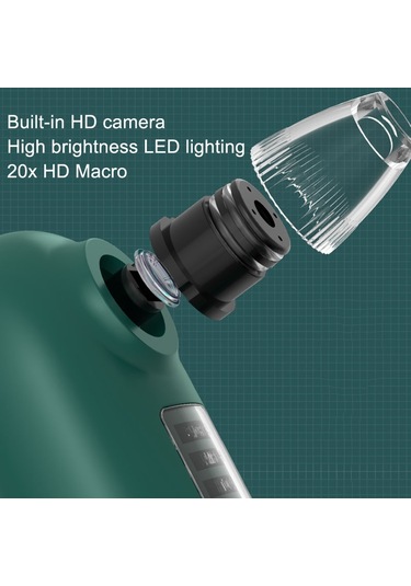 Sones Görsel Siyah Nokta Temizleyici Elektrikli Siyah Nokta Emici Yeşil