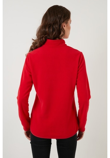 Lela Slim Fit Yumuşak Dokulu Anti-Pilling Tüylenme Yapmayan Yarım Fermuarlı Bayan Polar 5907000 Kırmızı Lela Slim Fit Yumuşak Dokulu Anti-Pilling Tüylenme Yapmayan Yarım Fermuarlı Bayan Polar 5907000 Kırmızı