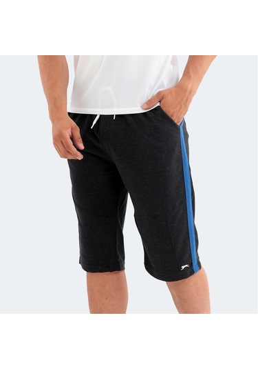 Slazenger POLONA I Erkek Cepli Kapri Koyu Gri Şort