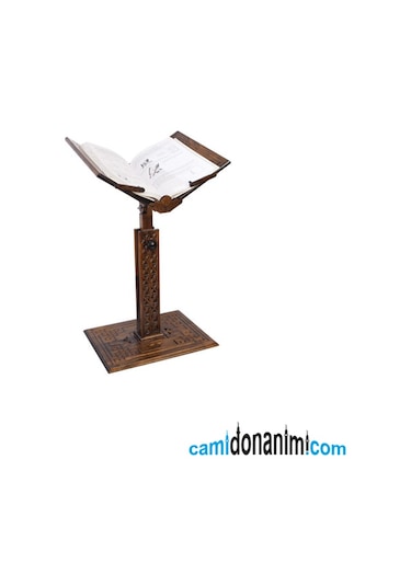 Yükseklik Ayarlı Oyma Asansörlü Ahşap Rahle Motifli