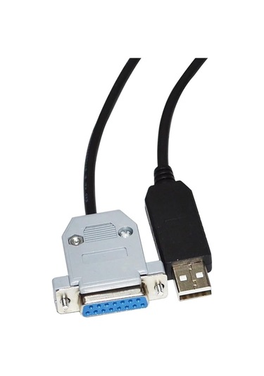 Usb-dub 15 Pın Db15 Dişi Adaptör Rs232 Seri İletişim Kablosu 5m