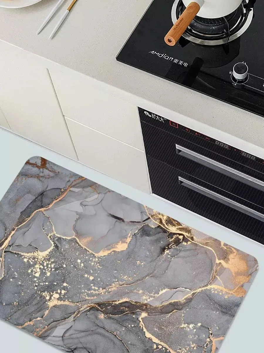 Haritosh Vse Dla Vas Ev İçin Kaymaz Hızlı Kuruyan Paspas 337268192 Gri