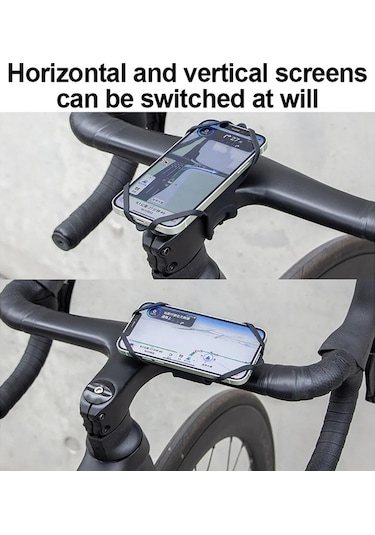 Sones Gub P9 Bisiklet Yusufçuk Şeklinde Silikon Telefon Tutucu Bej