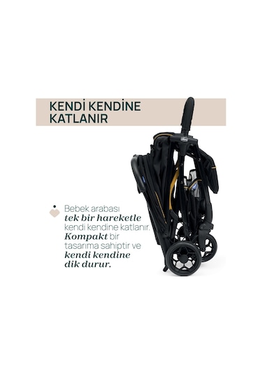 Chicco Glee Bebek Arabası Uneven Black 08087068730000
