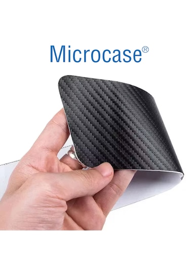 Microcase 4'lü Karbon Fiber Suni Deri Kapı Eşiği Koruma Ve Çizik Önleyici Sticker Seti Al5363