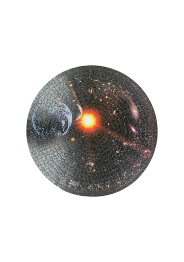 Xiyyadms Uzay Tema 1000 Parça Dıy Puzzle - Zeka Geliştirici Ev Dekoru - 67.6cm Çaplı Duvar Resmi