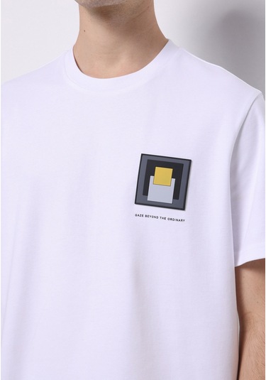 Colins Regular Fit Yuvarlak Yaka Düz Erkek Beyaz Kısa Kol Tişört Cl1074697 Q1.v1 Wht Beyaz