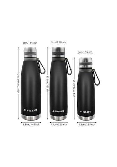 Hangfox 850 Ml Çift Cidarlı Paslanmaz Çelik Termos, Isı Saklama, Sızıntısız Kapak, Çay Demleyici İle, Seyahat Ve Picnik İçin Uygun, Yıkama Makinesine Uygun Siyah