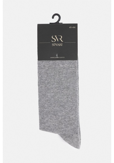 SÜVARİ Gri Düz Çorap-33602 Gri