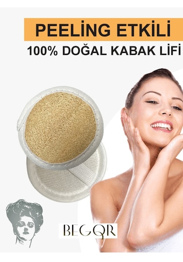 Malzek Doğal Kabak Lifi, Yüz Peelingi, Yüz Ve Vücut Kesesi