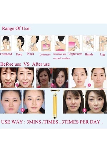 Profesyonel Elektrikli Kas Masajı Cihazı - Altın D6yyej Altın