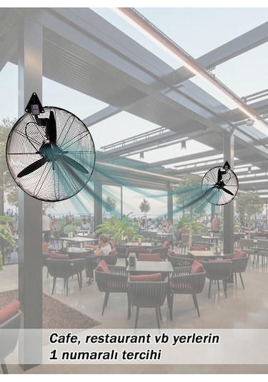 Atak Power Wfg-75r 30" 75 Cm Sanayi Tipi Duvar Vantilatörü Uzaktan Kumandalı