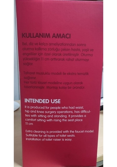 Klozet Yükseltici Kapaksız Musluklu