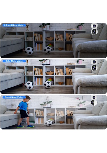 Maiyame 4mp Ev Güvenliği Kamera, Çift Lensli Ptz Wifi Ip Kamera, Bebek Bakıcısı, Hareket Algılama, İki Yönlü Ses, Gece Görüşü, Uzak Erişim