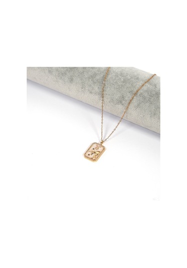 Çelik Kolye Boğa Burcu Kolyesi - K-115 Altın