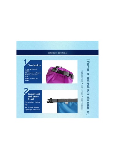 40l Su Geçirmez Kurutucu Çanta Drifting Kamp Yürüme Yüzme Kayak