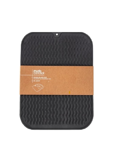 Mudo Home Silikon Bulaşık Matı - Antrasit Siyah