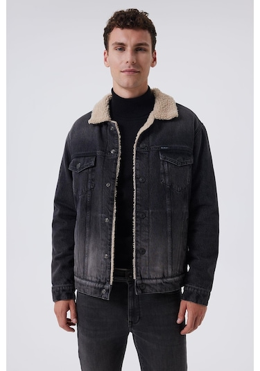 Lee Cooper Puebla 1 Erkek Jean Ceket Denım-16806-denım Siyah